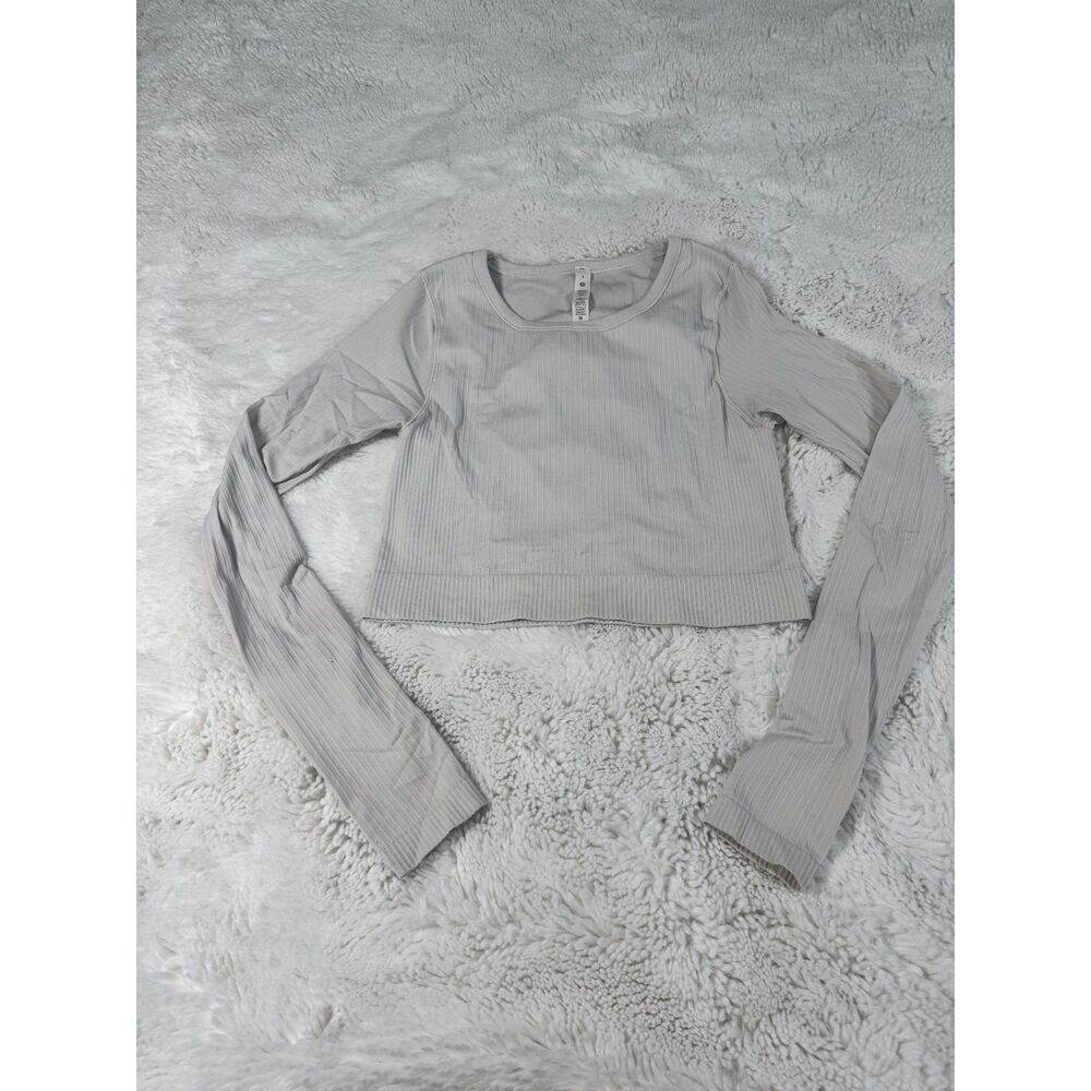 lululemon Ebb to Street Long Sleeve Top | White Opal | Size 6